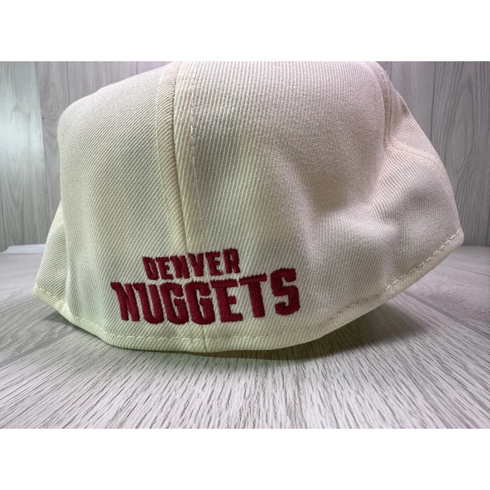 New Era 59FIFTY Denver Nuggets NBA‎ Mascot Rocky Fitted Hat Rome White 7 7/8